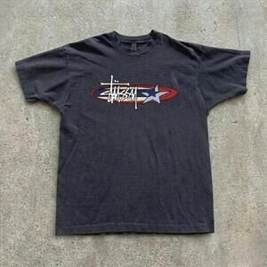 Stussy Black Graphic Tee